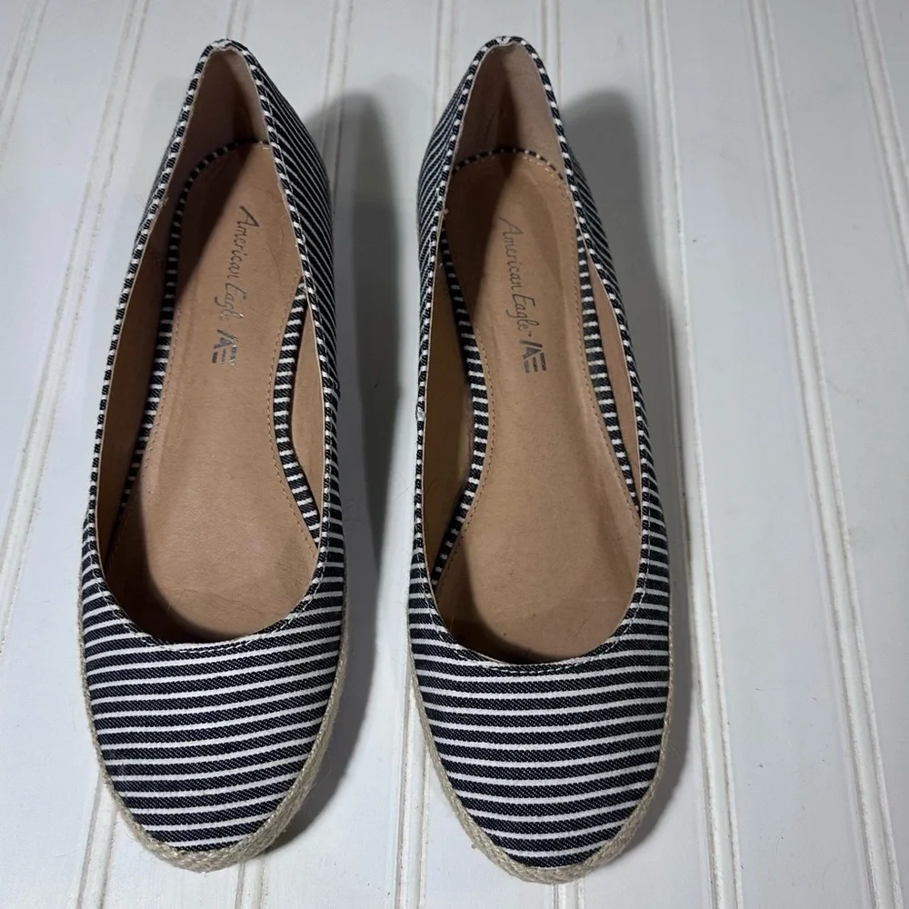 American Eagle Ella wedge espadrille shoes women’s 10